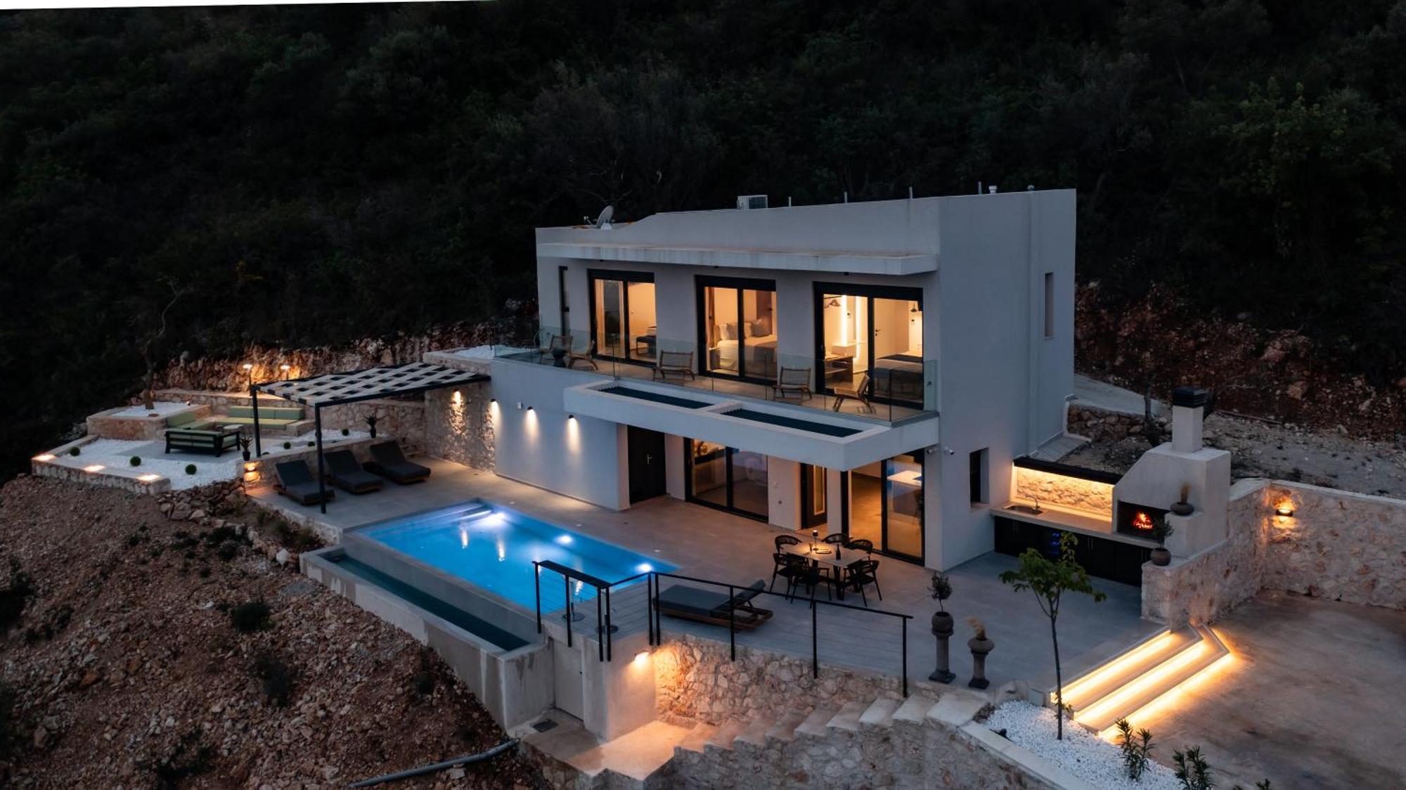 Pantea Luxury Villa Vasilikí Exterior foto