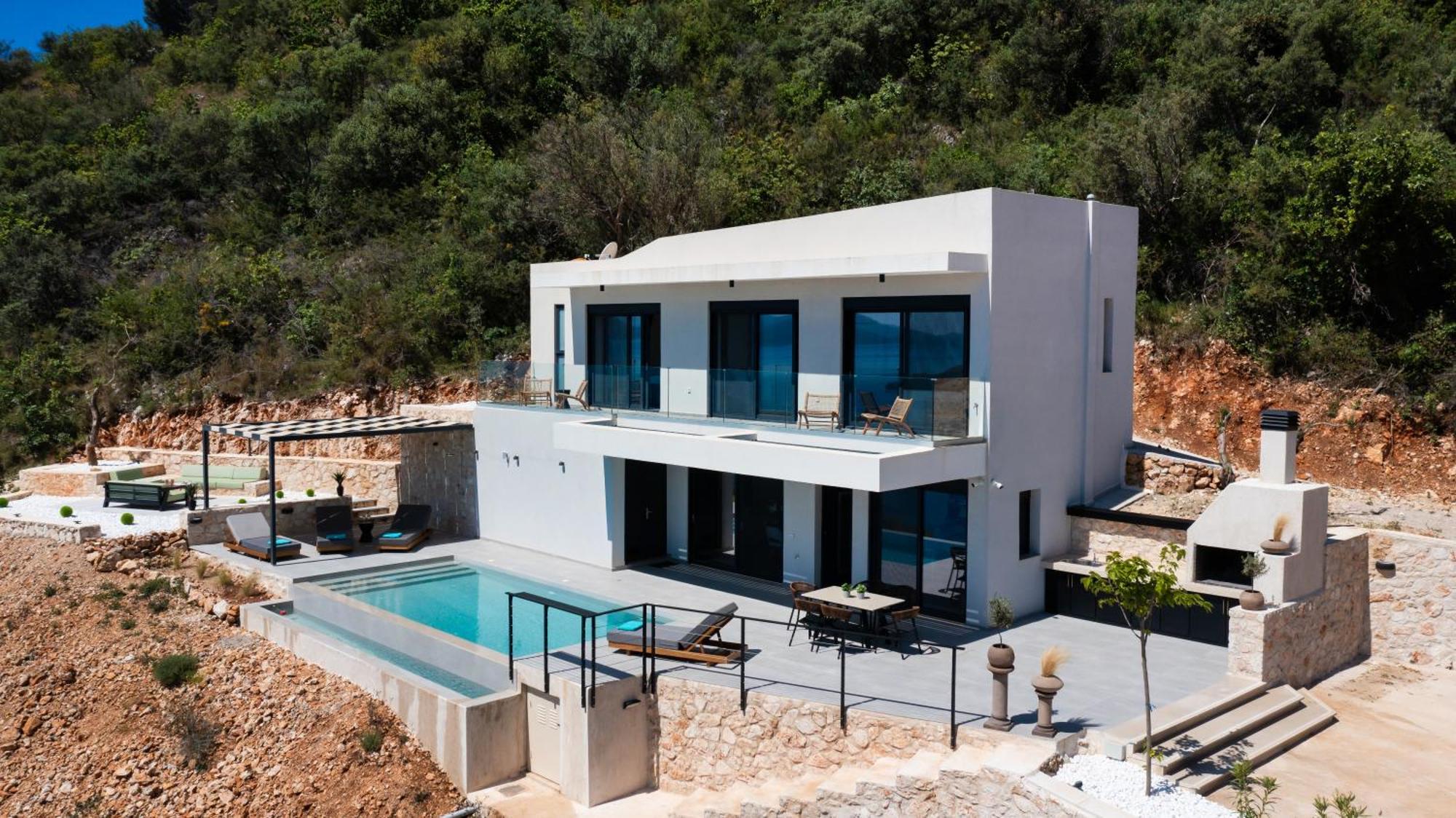 Pantea Luxury Villa Vasilikí Exterior foto
