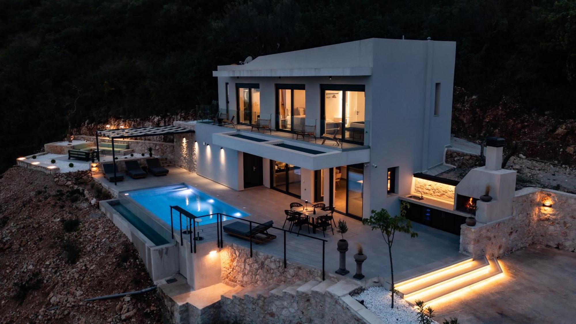 Pantea Luxury Villa Vasilikí Exterior foto
